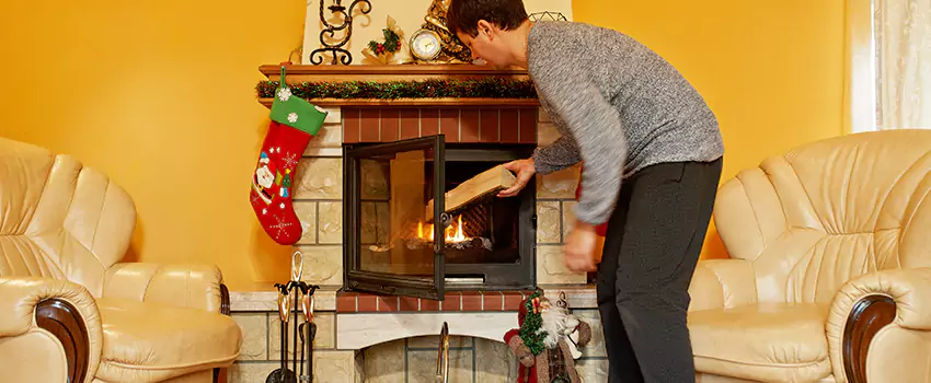 Rusted Metal Fireplace Restoration in Springfield, Massachusetts