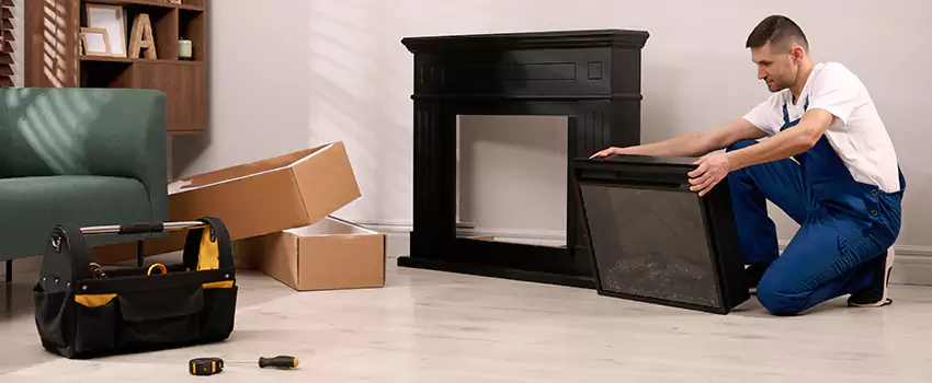Old Rusted Metal Fireplace Repair And Replacement in Springfield, MA